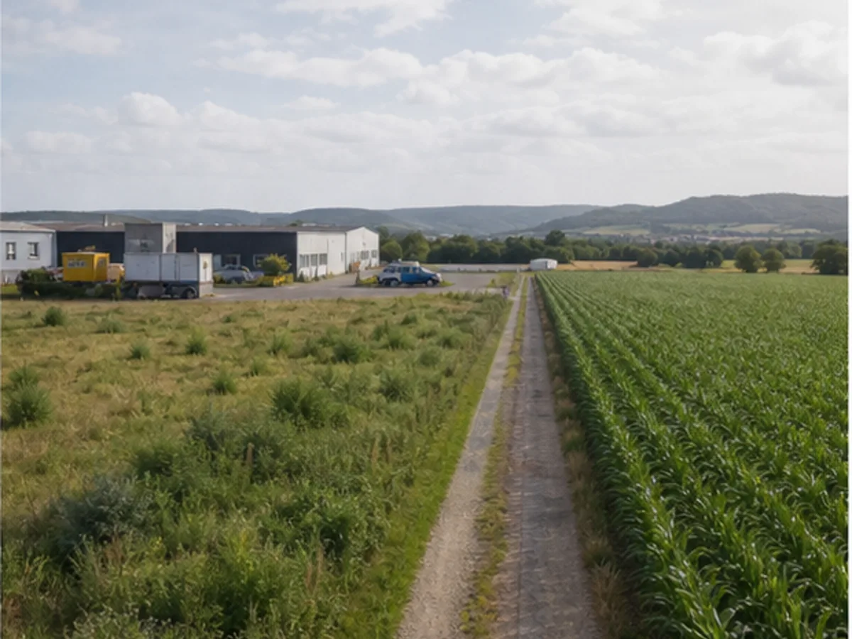 Gewerbliche und landwirtschaftliche Grundstücksflächen